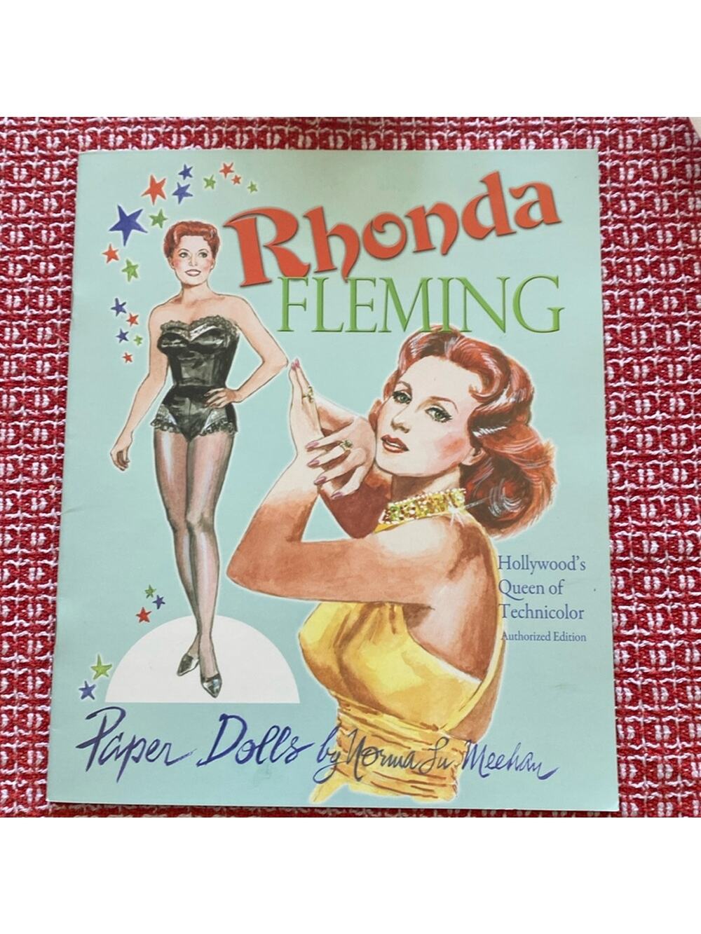 Vintage uncut Rhonda Fleming Paper Dolls by Norma Lu Meehan